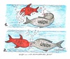 Cartoon: Ab jetzt wieder Schmusekurs (small) by mandzel tagged union,spd,zuneigung,koalition,schmusekurs