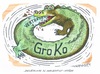 Cartoon: Die GroKo rotiert (small) by mandzel tagged groko,vertrauen,cdu,spd,csu