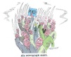 Cartoon: Einer schießt immer quer (small) by mandzel tagged deutschland,militarisierung,russenphobie,friedenssehnsucht,kriegsangst
