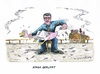 Cartoon: Erschwernisse für Füchtlinge (small) by mandzel tagged flüchtlinge,wllkommenskultur,innenminister,gänserupfen