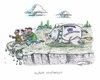 Cartoon: Gefährliches Sparen (small) by mandzel tagged griechenland,sparschwein,abgrund,kontrollverlust