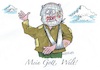 Cartoon: In Schmerz und Angst... (small) by mandzel tagged welt,kriege,hunger,grausamkeiten,schmerz,leid