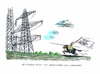Cartoon: Kampf den hohen Strompreisen (small) by mandzel tagged öettinger,strompreise,don,quichotte,strommasten