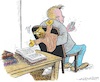 Cartoon: Lesen ist wichtig... (small) by mandzel tagged bücher,lesen,deutschland,frankfurt,digitales