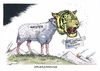 Cartoon: Maßnahmen gegen Russland (small) by mandzel tagged ukraine,sanktionen,westen,russland,tiger,schaf