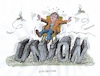 Cartoon: Merkel im Visier (small) by mandzel tagged merkel,seehofer,spahn,union,angriffe,störaktionen,kabinett