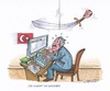 Cartoon: Pressefreiheit in der Türkei (small) by mandzel tagged türkei,pressefreiheit,menschenrechte,journalisten,gefängnis,kritik