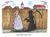 Cartoon: Terror als Dauerbegleitung (small) by mandzel tagged deutschland,terror,michel,angst,schrecken