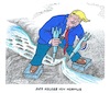 Cartoon: Trump blockiert (small) by mandzel tagged hormus,mullahs,trump,öl,sperrung,verhandlungen,nahost