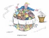 Cartoon: Trump gegen den Rest der Welt (small) by mandzel tagged trump,usa,umwelt,klima,menschenrechte,abschottung,mandzel,karikatur