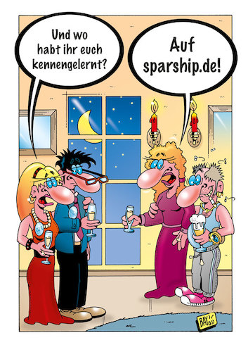 Cartoon: Online-Partnervermittlung (medium) by stefanbayer tagged parship,online,partnervermittlung,billig,sparen,elite,niveau,singles,einsamkeit,internet,liebe,partnerschaft,mann,frau,flirten,verlieben,stefanbayer,bay,bayer