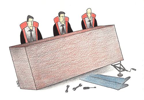 Cartoon: court (medium) by cemkoc tagged ko,cem,karikatürleri,hukuk,cartoons,law