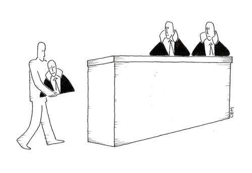 Cartoon: judge (medium) by cemkoc tagged juridiction,la,cour,droit,legal,richter,attorney,lawyer,prosecutor,public,prosecution,tribunal,trial,defendant,last,court,supreme,justice,judicial,judge,judgement,cartoons,law,karikatürleri,hukuk,le,juge,abogado