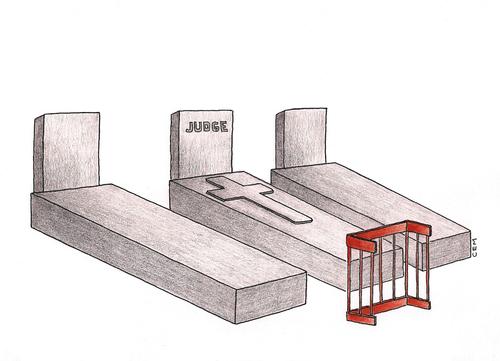 Cartoon: the tomb of the judge (medium) by cemkoc tagged judge,tomb,the