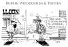 Cartoon: Wiedersehen und Treffen (small) by Andreas Pfeifle tagged wiedersehen,treffen,cowboy,schießerei