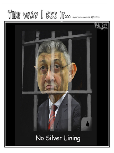 Cartoon: Caricature Sheldon Silver (medium) by rocksaw tagged caricature,sheldon,silver