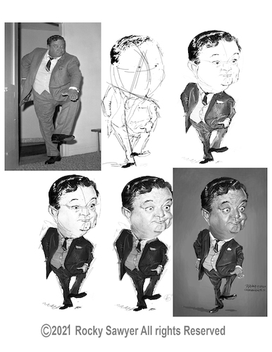 Cartoon: Jackie Gleason (medium) by rocksaw tagged jackie,gleason