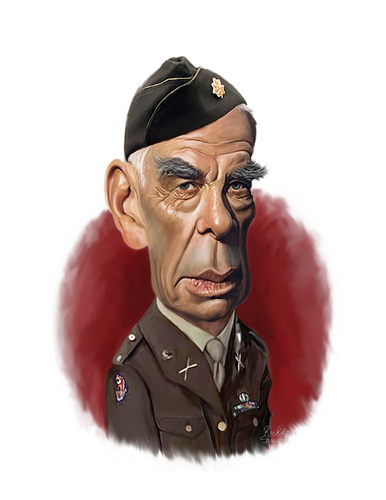 Cartoon: Lee Marvin   Dirty Dozen (medium) by rocksaw tagged marvin,lee