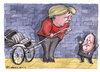 Cartoon: Merkhollande (small) by Tchavdar tagged francois,hollande,merkhollande,merkel,france,germany,rikshaw