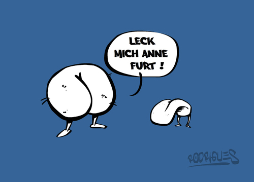 Cartoon: leck mich anne furt ! (medium) by cosmicomix tagged leck,mich