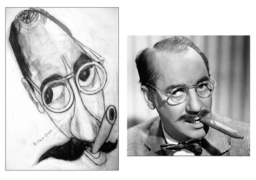 Cartoon: Groucho Marx (medium) by Kostadin tagged film,actor