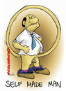 Cartoon: Berlusconi self made man (small) by Atride tagged silvio,berlusconi,bunga,scandal