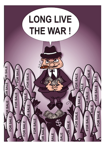 Cartoon: arms dealer (medium) by ismail dogan tagged arms,dealer