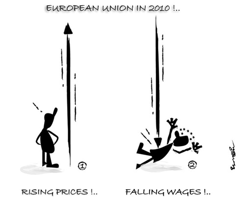 Cartoon: EU....2010 !... (medium) by ismail dogan tagged union,economic