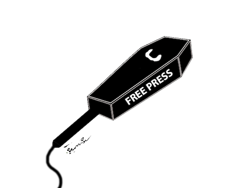 Cartoon: Free Press (medium) by ismail dogan tagged press