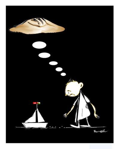 Cartoon: GAZA FREEDOM FLOTILLA  !.. (medium) by ismail dogan tagged gaza,aid
