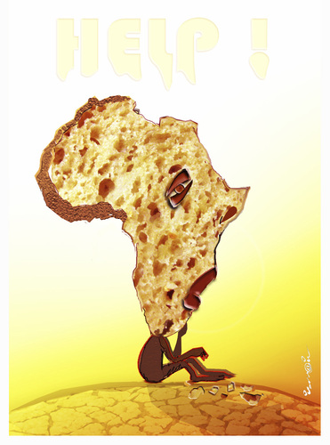 Cartoon: HELP AFRICA !.. (medium) by ismail dogan tagged africa
