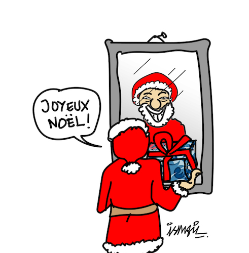 Cartoon: Merry Christmas (medium) by ismail dogan tagged merry,christmas