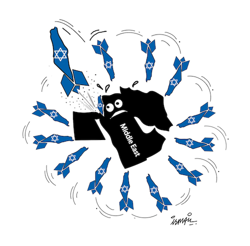 Cartoon: Middle East (medium) by ismail dogan tagged middle,east