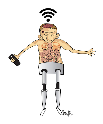 Cartoon: Robotization (medium) by ismail dogan tagged robotization