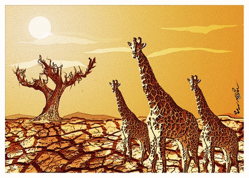 Cartoon: Savannah Africa !.. (medium) by ismail dogan tagged africa