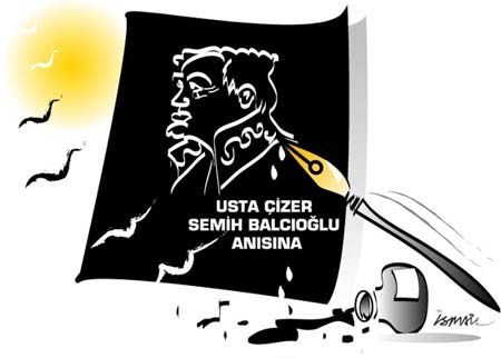Cartoon: TRIBUTE TO SEMIH BALCIOGLU (medium) by ismail dogan tagged tribute,to,semih,balcoglu