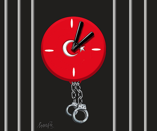 Cartoon: Time change (medium) by ismail dogan tagged turkey