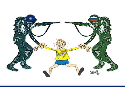 Cartoon: Ukrainian crisis (medium) by ismail dogan tagged ukraine