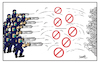 Cartoon: Anti-vaccination pass (small) by ismail dogan tagged anti,vaccination,pass