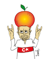 Cartoon: Erdogan in Berlin (small) by ismail dogan tagged uefa,euro,2024