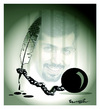 Cartoon: FREEDOM OF EXPRESSION (small) by ismail dogan tagged hadi heidari