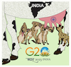 Cartoon: G20 India (small) by ismail dogan tagged g20,2023,india