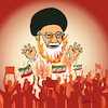 Cartoon: Protests in Iran (small) by ismail dogan tagged iran