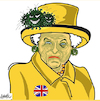 Cartoon: Queen Elizabeth II (small) by ismail dogan tagged queen,elizabeth,ii