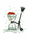 Cartoon: SANTALEAKS !... (small) by ismail dogan tagged snowman