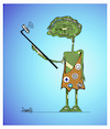 Cartoon: Selfie (small) by ismail dogan tagged artificial,intelligence,ai