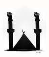 Cartoon: THE  EGYPTIAN MOSQUE !... (small) by ismail dogan tagged new egyptian mosque
