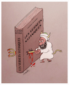 Cartoon: The Satanic Verses (small) by ismail dogan tagged salman,rushdie