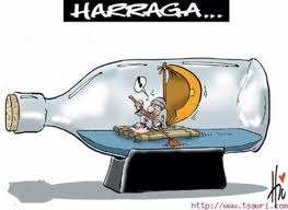 Cartoon: harragga (medium) by iori tagged harragga