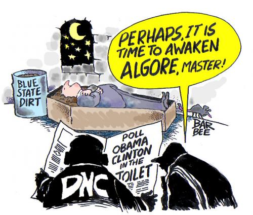 Cartoon: ALGORE (medium) by barbeefish tagged yikes,